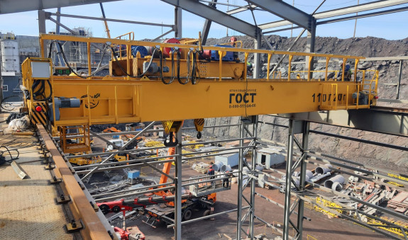 Реализация проекта Мостовой двухбалочный опорный кран г/п 110/20,0 т
