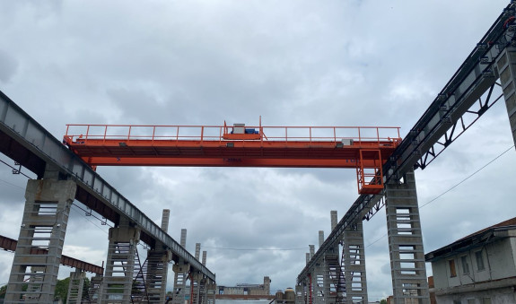 Реализация проекта Мостовой двухбалочный опорный кран г/п 16 т